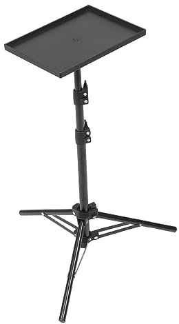 Amosfun Soporte De Proyector para Exterior Computadora Portátil Sable De Luz Soporte De Pared para Mini Proyector Soporte para Laptop Soporte para Portátil De Pie De Oficina Black Planchar