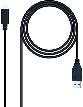 Brightium Cable USB 3.1 Gen 2, 10 Gbps, 3A, USB-C a USB-A, 1.5M, para transferencia rápida de datos y carga de dispositivos electrónicos.