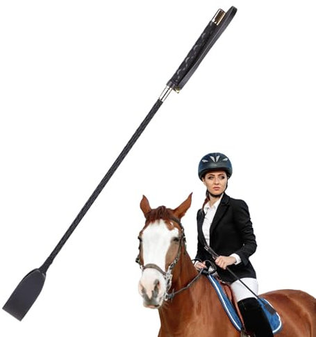 Xujuika Reitgerte - Peitschenschlag Pferds Leder | Pferdepeitsche Mit Rutschfestem Griff | Peitsche Pferds Longieren | Gerte Für | Reiter Zubehör Kinder Peitsche Für, Reitshows