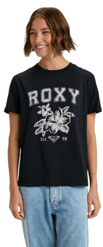 Roxy T-Shirt, kurzärmlig, Oceanregular, Poster, Schwarz, XL