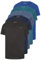 BadRhino Big & Tall 5 Pack & Black Core T-Shirts - Men's - Plus Size Curve