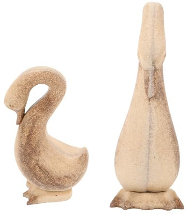 HAPINARY 2stücke Unfertige Holz-gans Deko Holzfigur Für Kreative Gestaltung Für Kindergarten-projekte Und Raumdekoration