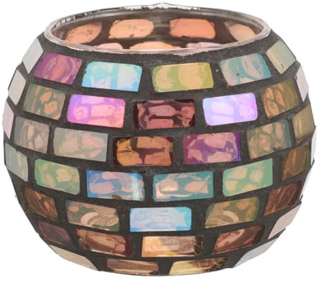 Amosfun Stabiles Kerzenhalter-Set Aus Glasmosaik Teelichthalter Für Hochzeitsdekorationen Und Zuhause