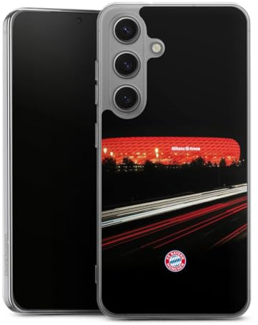 Silikon Hülle kompatibel mit Samsung Galaxy S 25 Case transparent Handyhülle FC Bayern München FCB Stadion