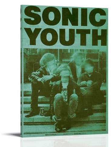 HUEAEHAHE Sonic Youth Poster Leinwand Deko Poster für Schlafzimmer Ästhetische Poster Wanddeko mit Rahmen 40x60cm