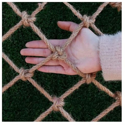AGLZWY Filet Clôture en Corde de Chanvre Sécurité pour Garde-Corps D'extérieur, Terrasses Décoration Murale Jardin