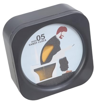Sablier innovant en forme de toilette de 5 minutes, décoration de salle de bain, rappel visuel, outil de gestion du temps, design créatif, sablier pour salle de bain