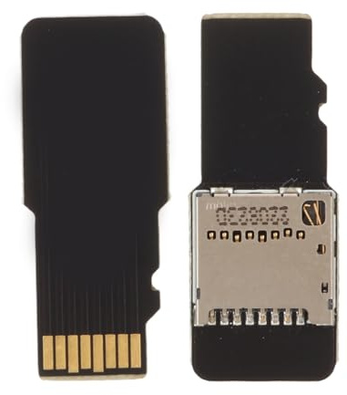 Dpofirs Gold Plated Mini 3D Printer Memory Card Cover for Ender 3 CR 10S Pro, Durable Memory Card Expansion Adapter, Ideal for Ender 5 Pro, Set of 2 for Easy Replacement