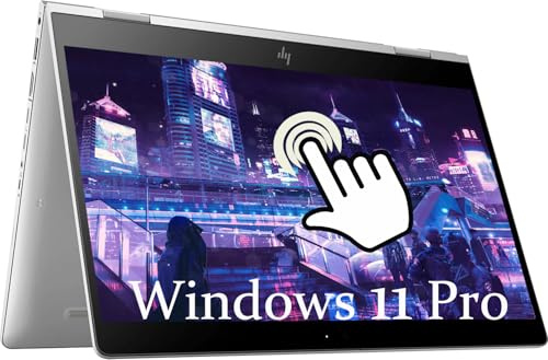 HP EliteBook X360 830 G6 2-in-1 Touchscreen Laptop, 13.3 FHD (1920 x 1080), Intel Core i5-8265U, 8 GB RAM, 256 GB SSD, QWERTY Keyboard, Windows 11 Pro (renouvelé)
