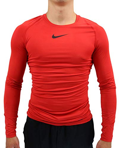 Nike Herren M Np Top Comp Longsleeve, University Red/Black, 16-22 EU