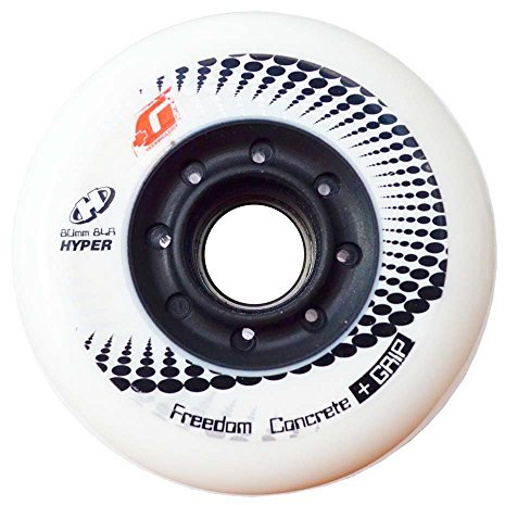 Hyper Concrete +G 4er Pack Inliner Rollen für Skates 72mm/84A, Inline-Skates-Komponente, Sport & Freizeit - Weiß/Schwarz