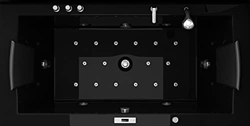 Jet-Line® | Whirlpool Villa Eugenie | Badewanne | 2-Personen | Radio | Vollausstattung | schwarz | Ozon | Handbrause | LED | Pool | Heizung | Wanne | black