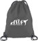Shirtstreet24, EVOLUTION JUDO, Kampfsport Karate Turnbeutel Rucksack Sport Beutel, Größe: onesize,Dunkelgrau