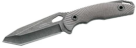 Herbertz TOP-Collection Messer Gürtelmesser stonewashfinish Gesamtlänge: 22.5cm, Grau, M