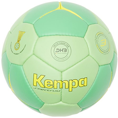 Kempa Unisex Erwachsene Ball Spectrum Competition Profile, Fluo Grün/Grün/Fluo Gelb, 3