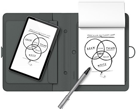 Wacom CDS600P Bamboo Spark Smart Folio (inkl. Tablet-Tasche) mit DIN A5-Block, schwarz