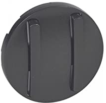 Legrand 065202 Enjoliveur Étroit Céliane pour Double Interrupteur, Poussoir, Finition Graphite