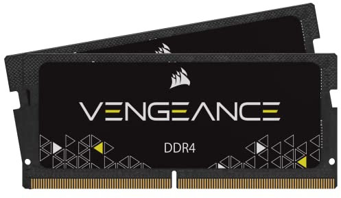 Corsair Vengeance SODIMM 8GB (2x4GB) DDR4 2400MHz CL16 Speicher für Laptop/Notebooks (Unterstützung für Intel Core™ i5 und i7 Prozessoren der 6. Generation) Schwarz