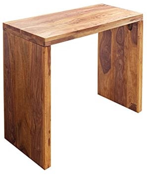 invicta INTERIOR Massiver Sekretär MAKASSAR Konsolentisch Sheesham Stone Finish Schreibtisch 100 cm