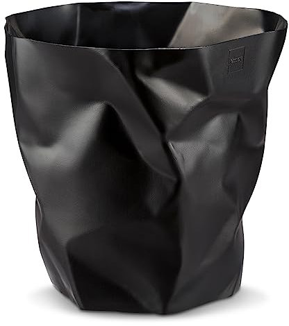 Essey Design Papierkorb, Mini Bin Bin, Design Mülleimer für Büro und Bad, 7 Liter, schwarz