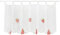 Joyswahl Scheibengardine Voile Bistrogardine mit Früchten Motive »Carla« Transparente Gardine Stores HxB 60x120cm Erdbeere 1er Pack