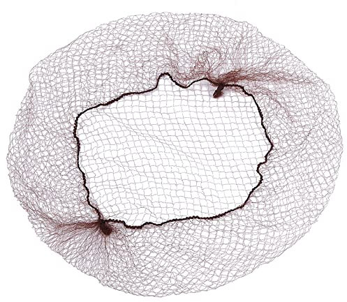 200 Packung Haarnetze Invisible Elastisches Randnetz, Leicht, Regelmäßig 20 Zoll Größe mit 1/4 Zoll Öffnung, Braun Nylon Unsichtbares Haarnetz