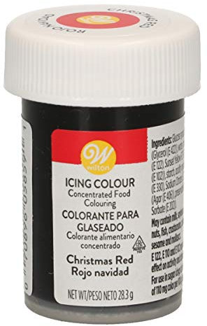 Wilton Colorante Alimenticio para Glaseado en Pasta, 28.3g, Color Rojo Navidad, 04-0-0042