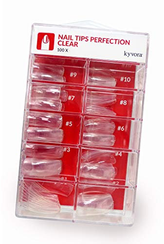 100 Pièces Faux ongles, capsules qualité professionnelle, transparents, pour nail art, manucure