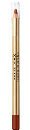Max Factor Colour Elixir Lip Liner, Perfilador De Labios, Tono 25 Brown N Bold - 4g, Rojo, Otros