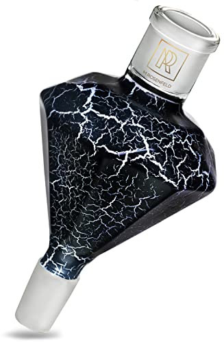 M. ROSENFELD Shisha Molassefänger Diamant – BLITZ DIAMOND – Für alle Shishas mit 18/8 Schliff, extra gehärtetes Borosilikatglas, 100% Durchzug-Shisha Tabak Catcher für saubere Pfeife