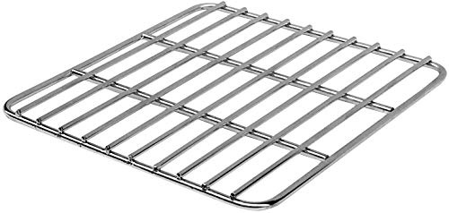 CAMPINGMOON Coal Bed Charcoal Fire Grate Grill Grates Replacement Stainless Steel for Barbecue Multifunction Outdoor Cooking T-172 (1pc, 6.7x6.7-inch)