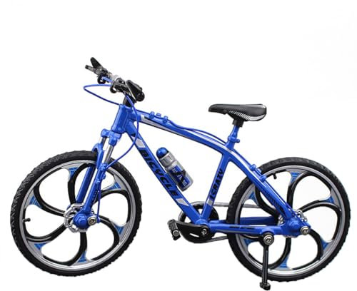 NUOBESTY Alloy Bicycles Modell, 17cm Creative Alloy Model 1:10 Mini Simulation Racing Bike Finger Fahrrad Spielzeug (Rennrad Blau)
