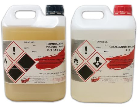 DISPIVAL - BARNIZ SUELOS SATINADO 2 Componentes R-3 5Lt+5Lt
