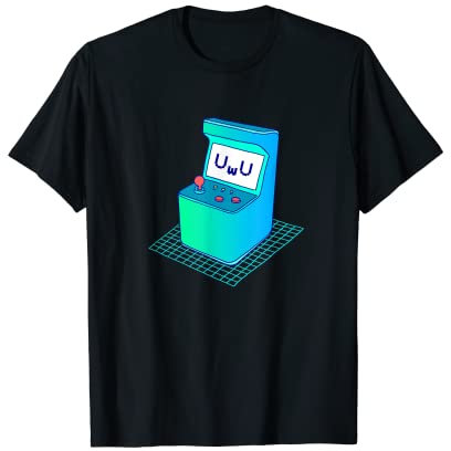UWU Face Videospiel Japanisches Kawaii Anime & Cute Gaming T-Shirt