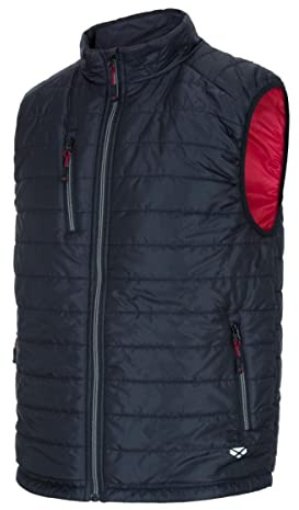 Hoggs of Fife Granite Rip-Stop Gilet - Black/Red 100% Nylon ripstop shell, Soft Polyester wadding