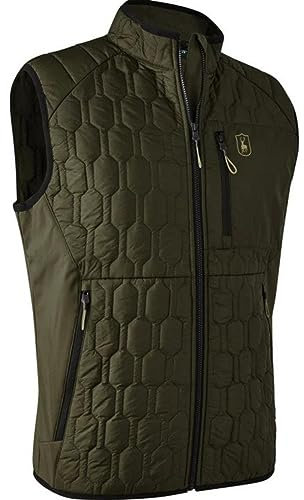 Deerhunter Mossdale Quilted Waistcoat - Green XXXX-Large Green - Hunting outdoor gear for Men