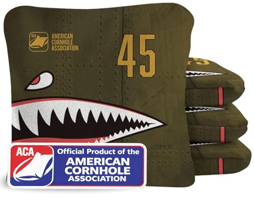 ACA Approved Official Regulation 6x6 in Cornhole Bags Dual Sided Synergy Pro Set of 4