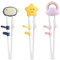 3PCS Palillos Chinos Para Niños, Witbicg Ayudante De Palillos Chinos Sushi Japoneses Cute Animal Cartoon Design Chopsticks Helper Trainer Adecuado Para Niños Principiantes, Aptas Para Lavavajillas