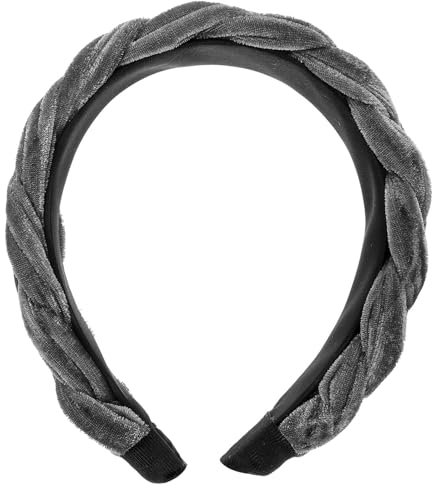 Luxshiny Velvet Haarreif für Damen Elegantes Geflochtenes Stirnband Breiter Haarschmuck für Frauen und Mädchen Vielseitig Kombinierbar und Leicht zu Tragen