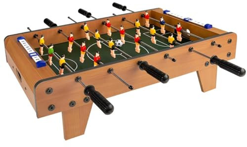 Primal Internet GmbH Mini Tischkicker Kinder | Kickertisch tragbar & mobil ab 6 Jahren | Tischfußball 60 cm lang | Fußballtisch