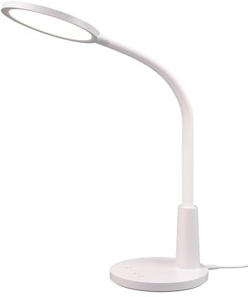 Reality Leuchten LED Schreibtischleuchte Sally R52671101, Kunststoff Weiß matt, inkl. 8.4 Watt LED, 4-fach Touch, Timer-Funktion
