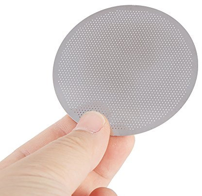 TYCIONG Filtre à café, 6 x 6 x 1, filtre à café solide et réutilisable en acier inoxydable, TYCIONG8fg7z4q2t0