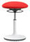 TOPSTAR Living Chair Move höhenverstellbarer Bürohocker, ergonomischer Arbeitshocker, drehbarer Sitz, Sitzhöhe von 45-58 cm, rot