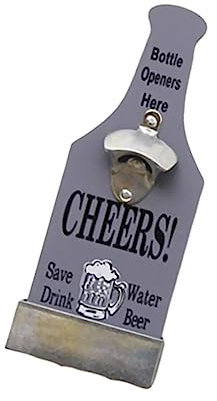 NAMOARLY Bottle Opener Storage Box Wall-Mounted Beer Opener Magnetic Vintage Kitchen Gadgets