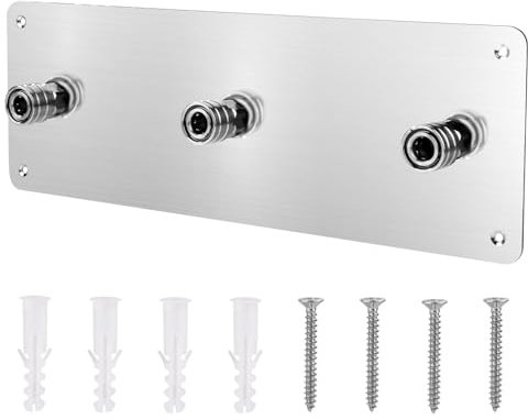 Pressure Washer Snow Foam Cannon Holder, Stainless Steel Pressure Washer Nozzle Tip Holder for 1/4 Interface Wall-Mounted Pressure Washer Gun Tool Holder Pressure Washer Accessories Storage