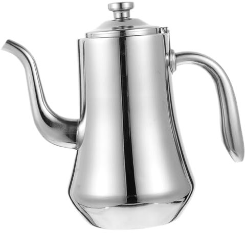 COLLBATH Kettle Stainless Steel Teapot Tea Maker Household Teapots Tea Brewer Machine Tea Infuser Pot Home Accessories Handle Convenient Teapot for Kitchen
