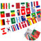Weltflagge 2024, 98ft/ 30m, 100 Länder Weltflagge Banner flagge für Pariser Weltspiele, Fußball Europameisterschaft 2024 Party Deko, Vereine und Schulen Dekoration, Mini Flying Flag Dekoration