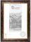CLAMARO 'LYON' Bilderrahmen Antik 60x80 Massivholz | Braun Schwarz Gold | 56 mm breite Shabby Chic Vintage Barock Leiste | Holzrahmen inkl. Acrylglas, Rückwand, Metall Aufhänger