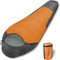 SAEROVIE Mumienschlafsack, Erwachsenen- und Jugendliche-Schlafsack für kaltes Wetter, geeignet für Temperaturen von -5 °C bis 16,7 °C, Rucksack- und Camping-Schlafsack (Orange und Grau)