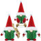 Gehydy Weihnachtswichtel Figuren 3er Set Weihnachtsdeko Wichtel Weihnachten Deko Wichtel Zubehör Dekoration Christmas für Home Küche - Rot